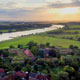 Blick auf die an der Elbe gelegene Festung Dömitz